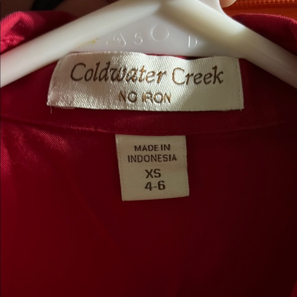 Coldwater Creek Red Blouse
